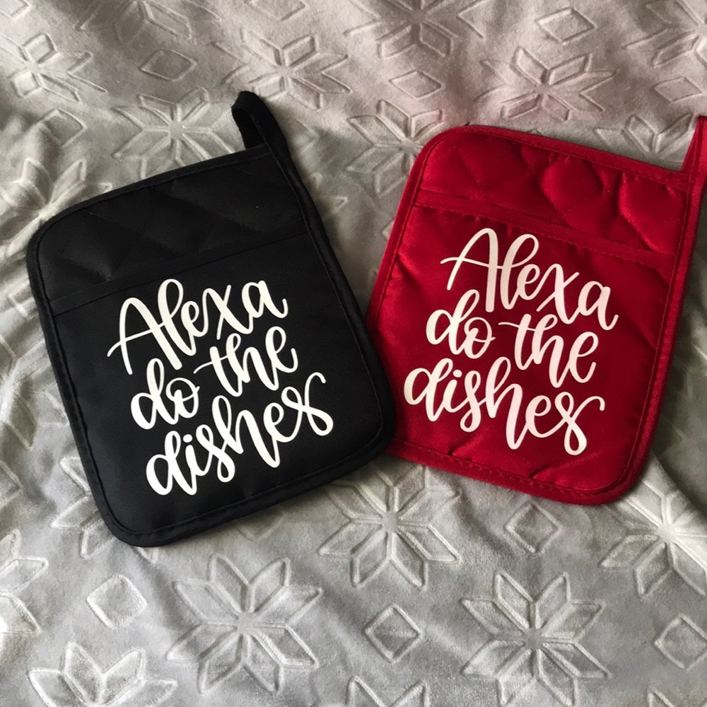 Pair of handmade pot holders